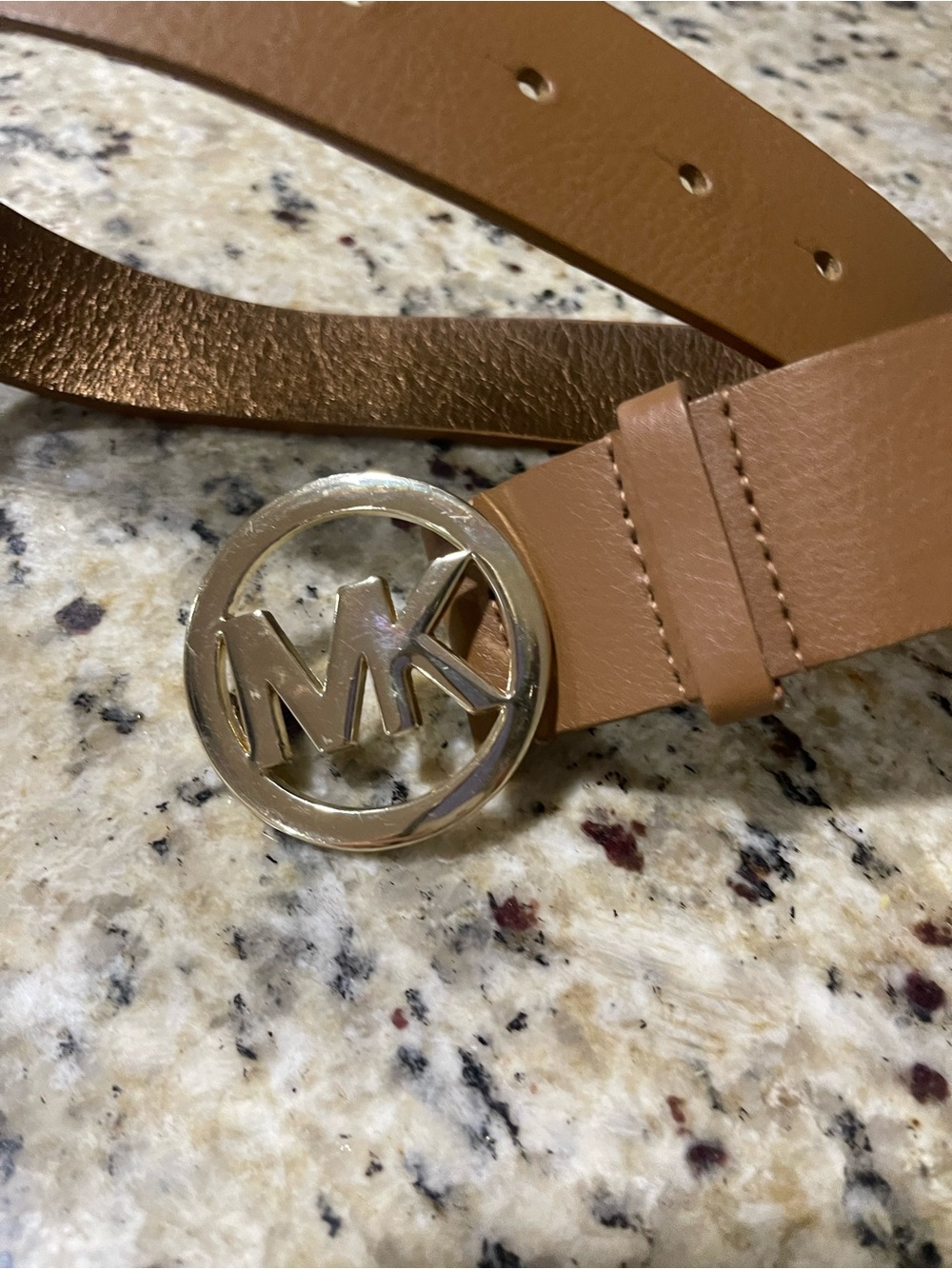 Michael Kors Large Cognac Leather Belt - Picture 1 of 4